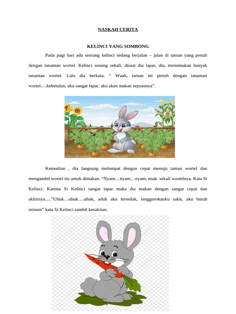 Kelinci Sombong dan Nasihat Katak | PDF