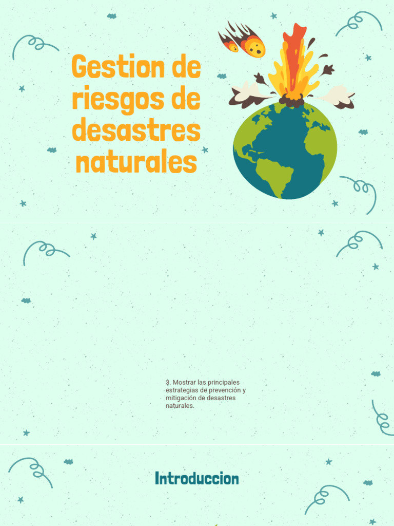 Gestión de Riesgos en Desastres Naturales | PDF | Desastres naturales ...