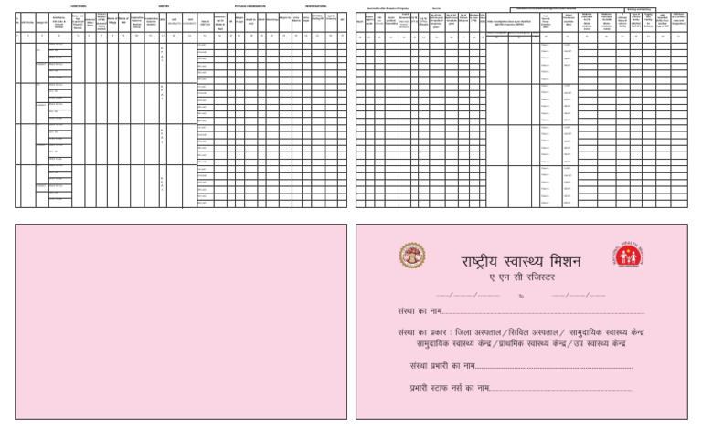 Antenatal Care Register Format | PDF | Clinical Medicine | Medical ...