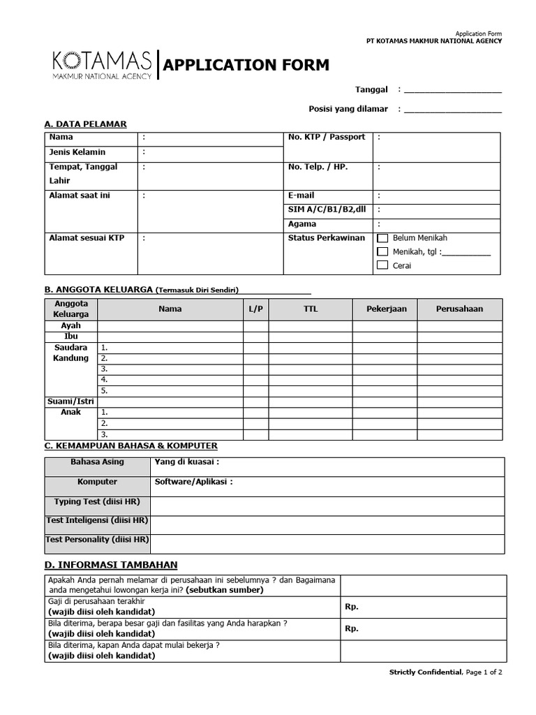 Application Form | PDF