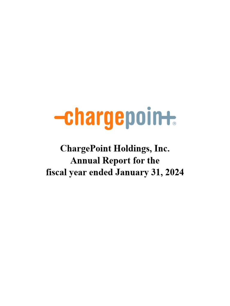 ChargePoint 2024 Annual Report Summary | PDF | Proxy Voting | Electric ...