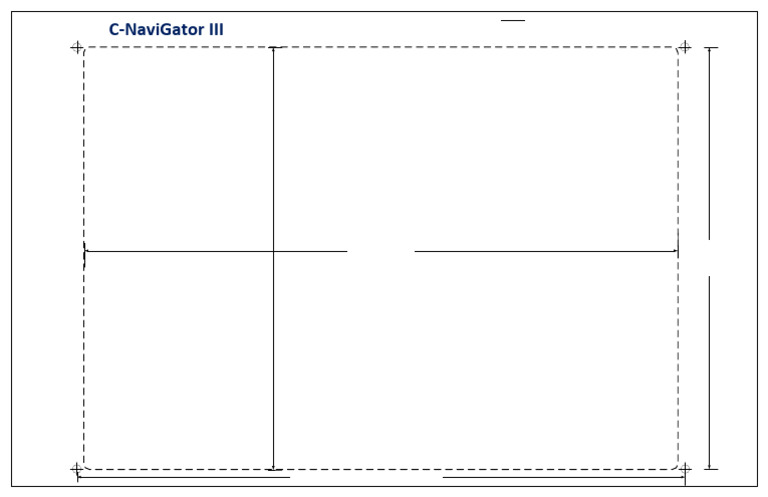 CNAV-GRA-002.2 C-NaviGator III Cut Out Template (Full Size) | PDF