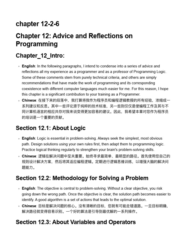 Programming Logic: Tips & Insights | PDF | Computer Programming ...