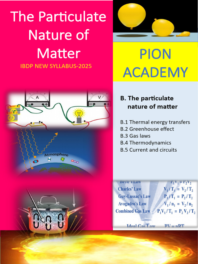 Particulate Nature of Matter Overview | PDF | Gases | Temperature