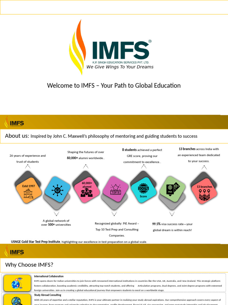 IMFS: Your Gateway to Global Education | PDF | Collaboration | Academic ...