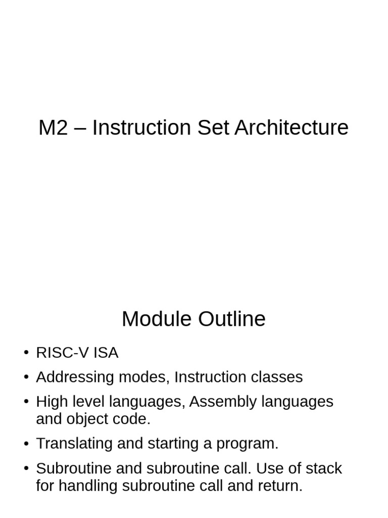 RISC-V Instruction Set Overview | PDF | Digital Electronics | Computer ...