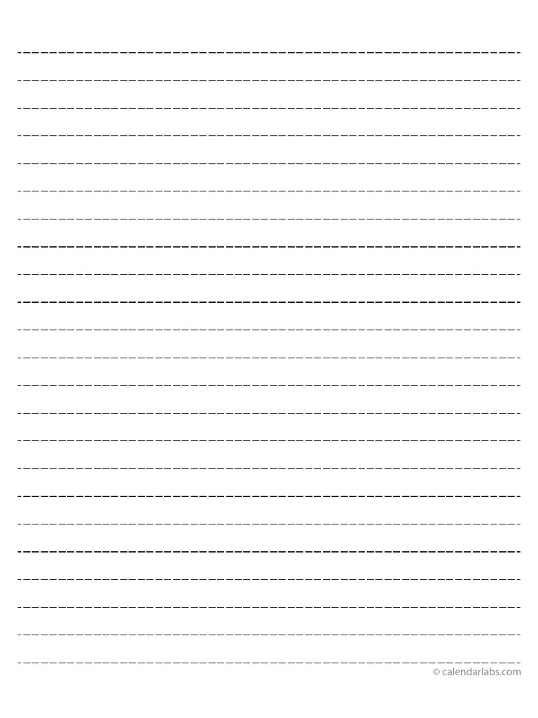 Wide Lined Paper Printable a4 | PDF