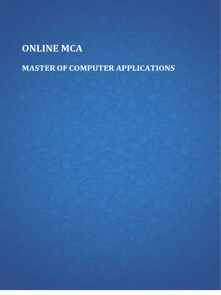 LPU Online MCA Program Structure | PDF | Simulation | Computer Programming