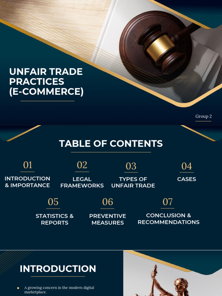 Unfair Trade Practices in E-Commerce | PDF | Consumer Protection | E Bay
