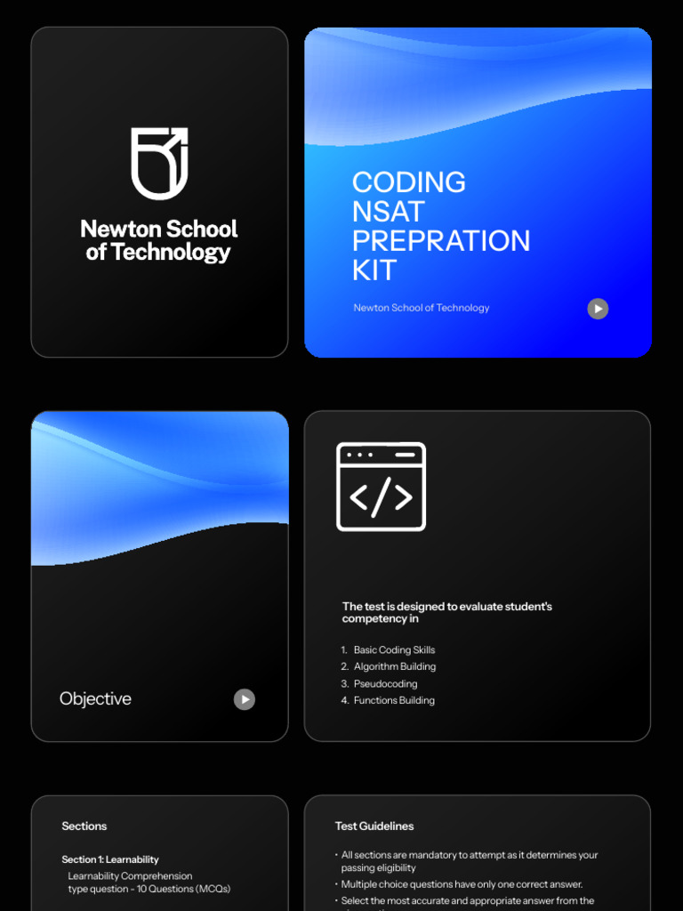 NSAT Coding Preparation Guide | PDF | Computer Programming | Multiple ...