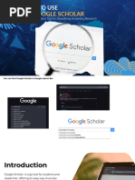 How To Use The Google Scholar in RRL Writing | PDF