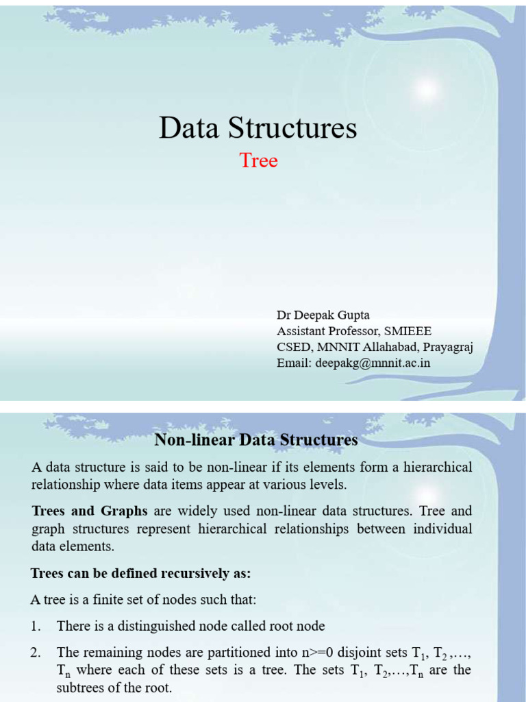 Understanding Tree Data Structures | PDF | Algorithms And Data ...