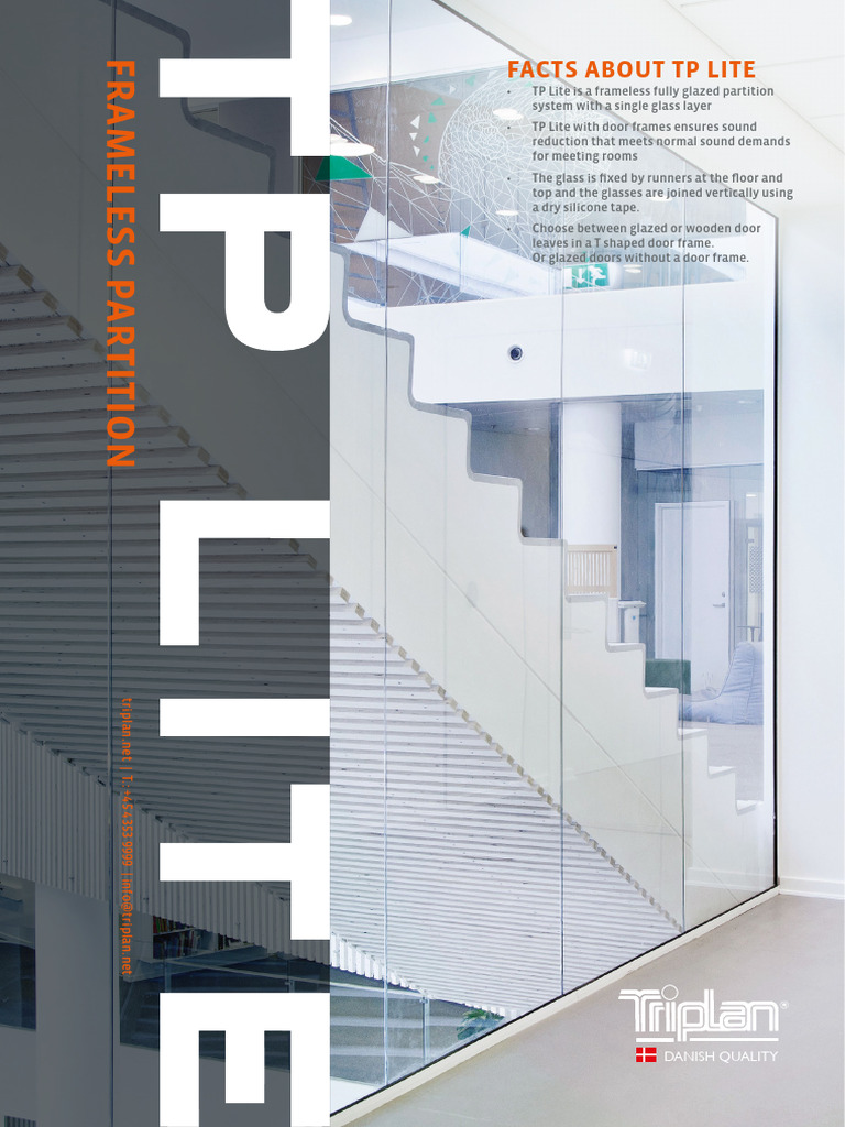 TP Lite Frameless Glass Partition System | PDF | Door | Wall