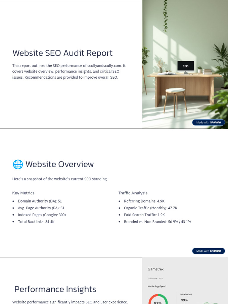 SEO Audit Report for Scully & Scully | PDF | Search Engine Optimization ...