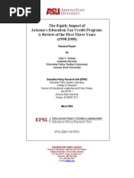 The Equity Impact of Arizona's Education Tax Credit Program: A Review of The First Three Years (1998-2000)