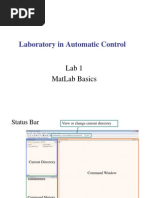 Laboratory in Automatic Control: Lab 1 Matlab Basics