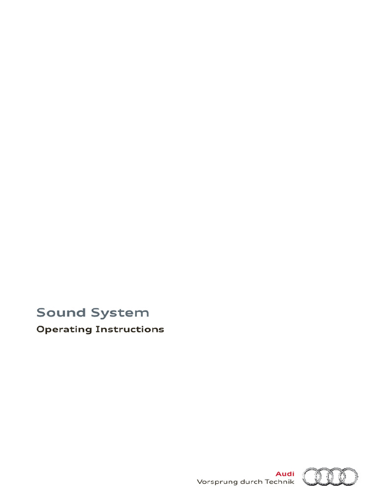 Sound Sistem 2015 Audi q5 24 | PDF | Compact Disc | I Pod