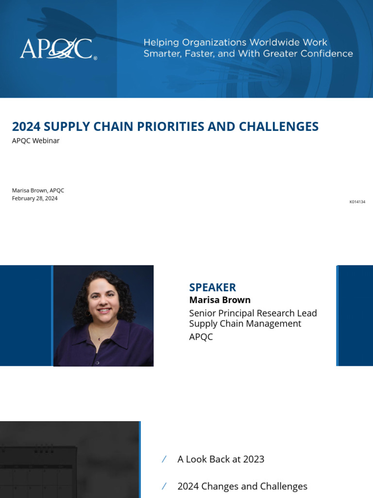 2024 Supply Chain Trends and Challenges | PDF | Supply Chain | Supply ...
