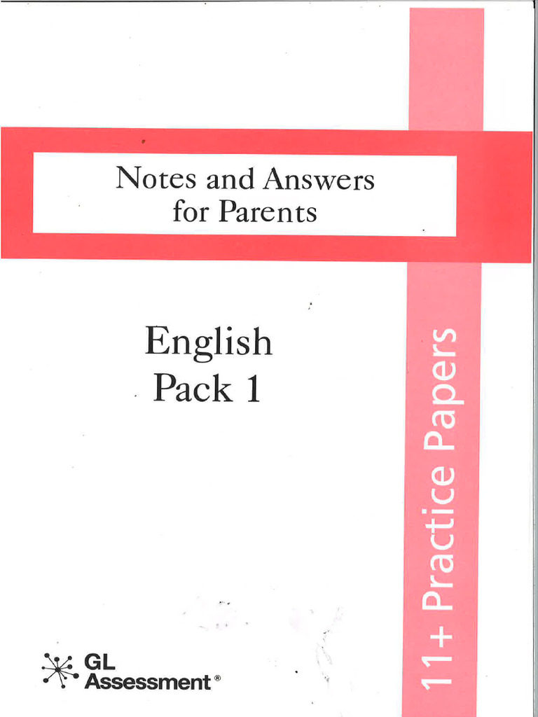 Notes and Answers For Parents | PDF