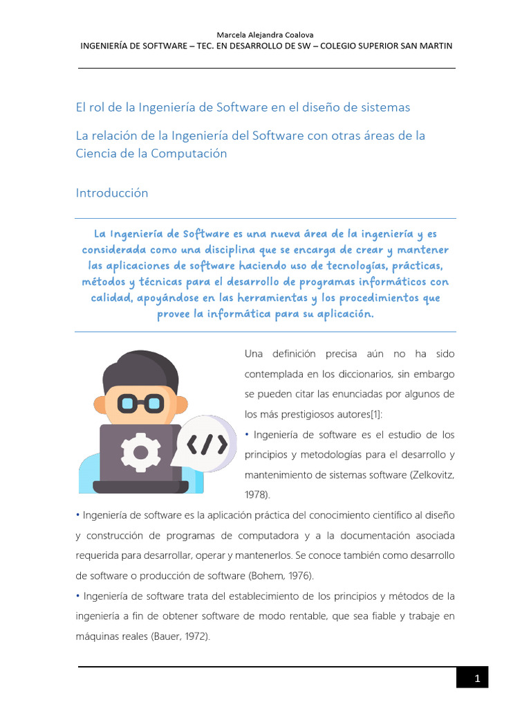 Ingeniería de Software y Diseño de Sistemas | PDF | Ciencias de la ...