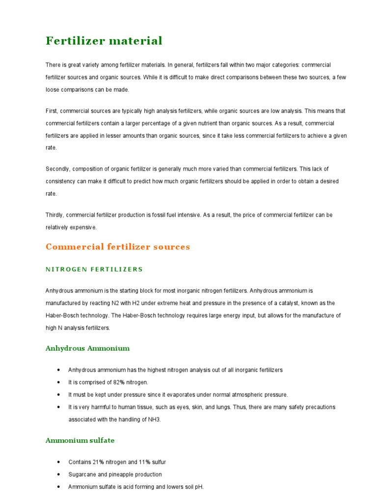 Fertilizers | PDF | Fertilizer | Manure