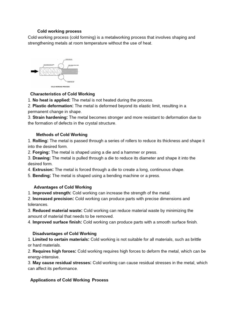 Cold Working and Blending Processes | PDF | Electrical Conductor ...
