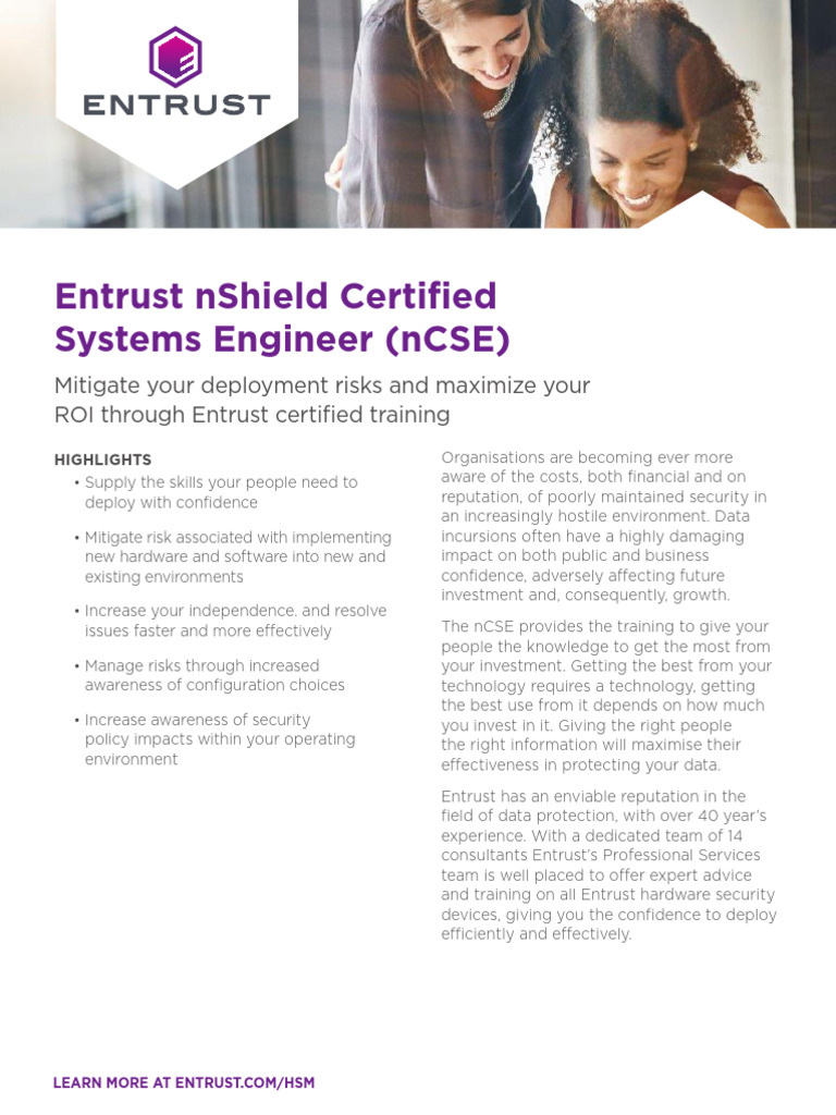 Entrust nShield Certified Training Overview | PDF | Security ...