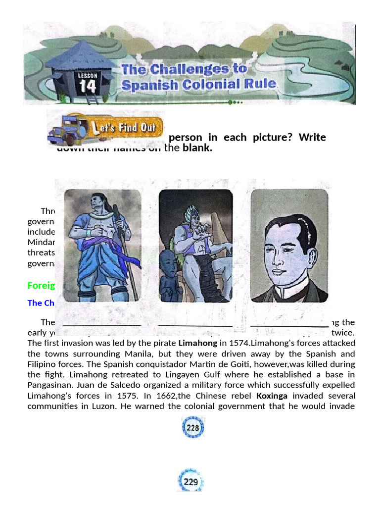 Spanish Colonial Threats in the Philippines | PDF | Spanish East Indies ...