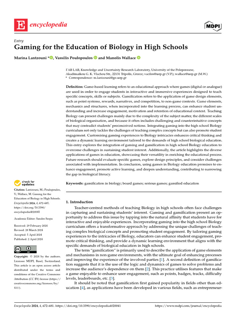 Game-Based Learning | PDF | Learning | Knowledge