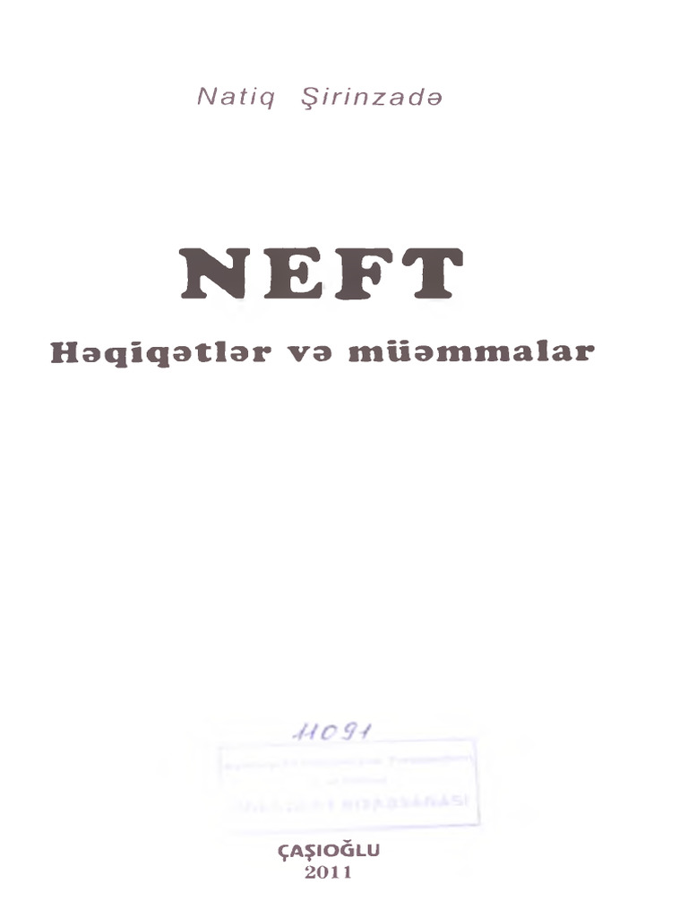 Neft Heqiqetler Ve Muemmalar | PDF