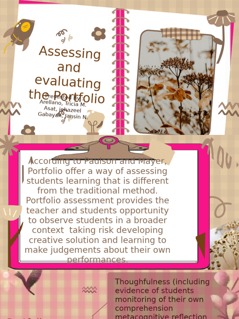 Evaluating Portfolio Assessment Methods | PDF | Educational Assessment ...