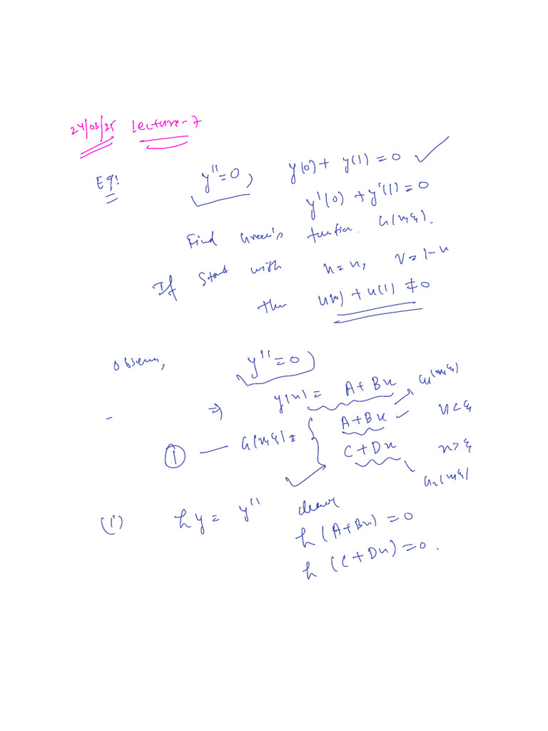 Lecture7 - Fredholm Equations With Separable Kernels | PDF
