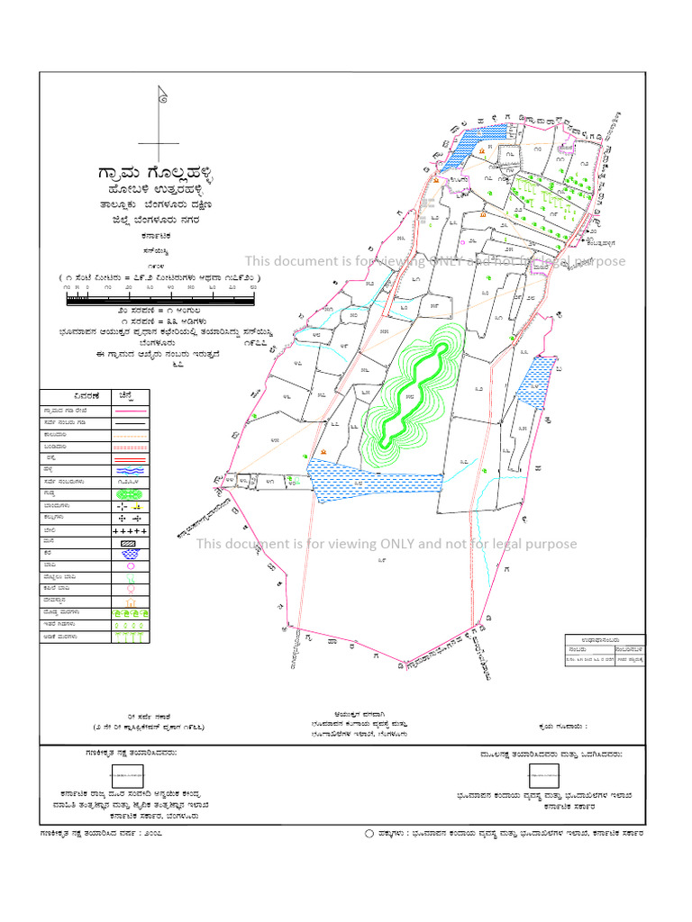 Gollahalli Village Map Overview | PDF | Character Encoding | Encodings
