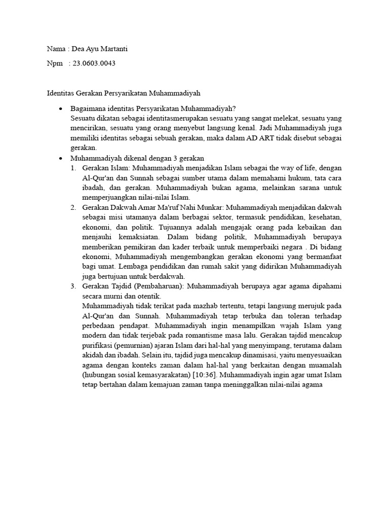 Al Islam Kemuhammadiyahan | PDF