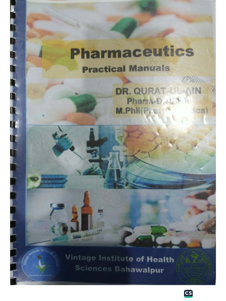 Pharmaceutical Practical | PDF
