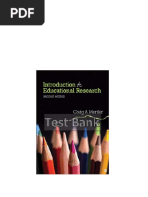 Introduction to Educational Research 2nd Edition Mertler Test Bank download