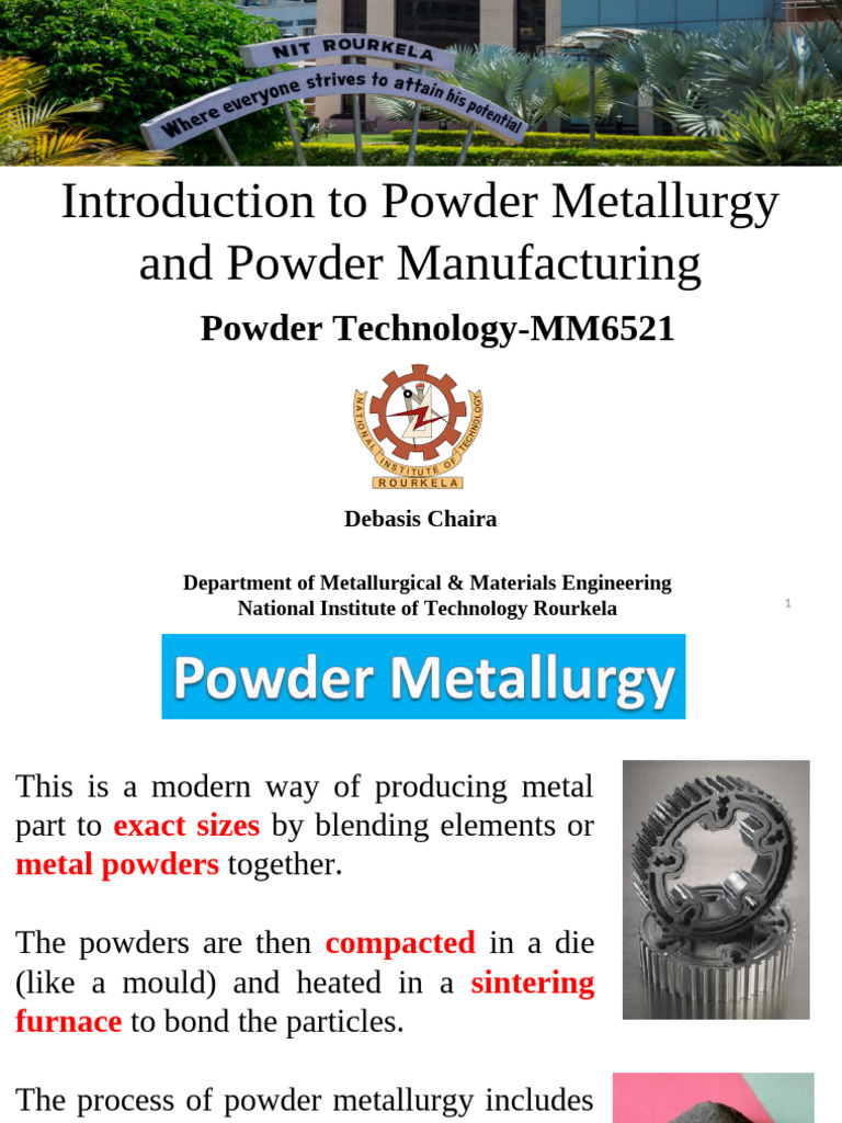 Overview of Powder Metallurgy Techniques | PDF | Mill (Grinding ...