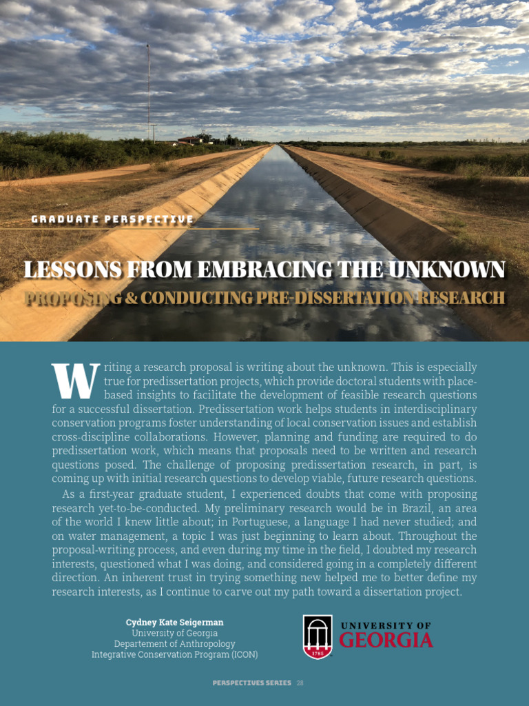 Proposing Predissertation Research Insights | PDF | Science | Cognition