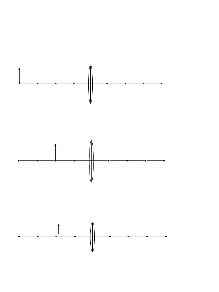 Converging Lenses Practice Problems | PDF