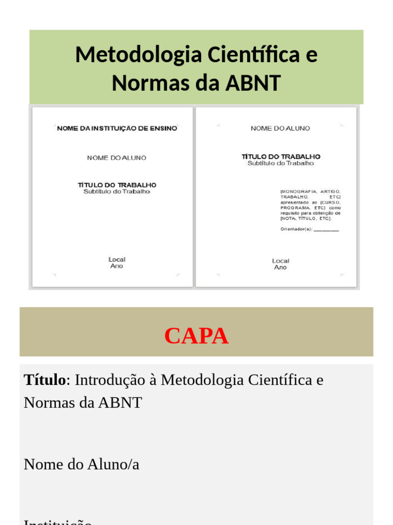 Metodologia Científica e Normas ABNT | PDF | Citação