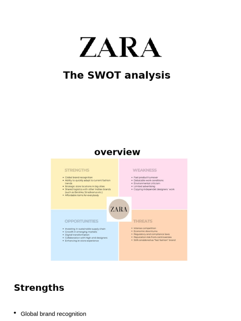 ZARA - Presentation | PDF