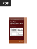 Handbook of Item Response Theory, Three Volume Set - First