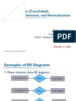 ER DIAGRAMS AND NORMALIZATION