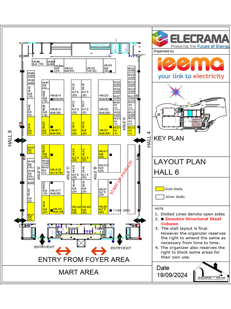 Hall 6 Layout Plan for Event Setup | PDF