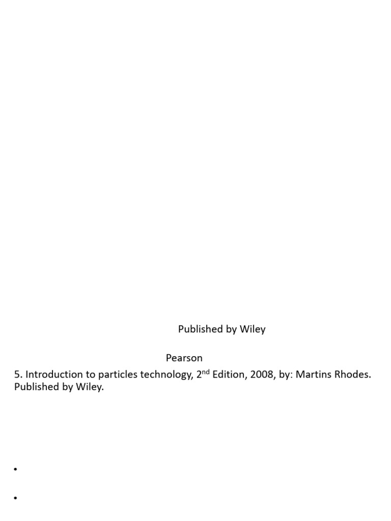 Particle Technology: Key Texts & Concepts | PDF | Scattering | Particle ...