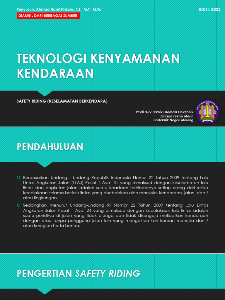Panduan Safety Riding untuk Keselamatan | PDF