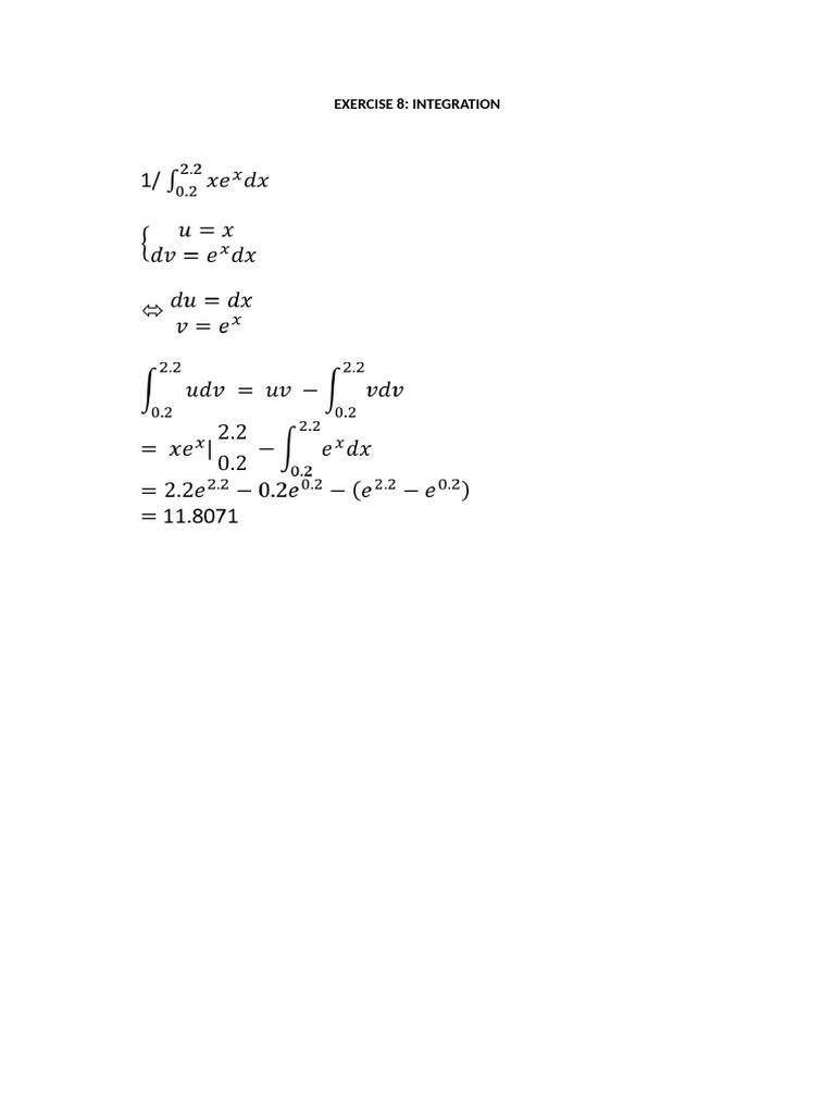 Exercise 8 | PDF