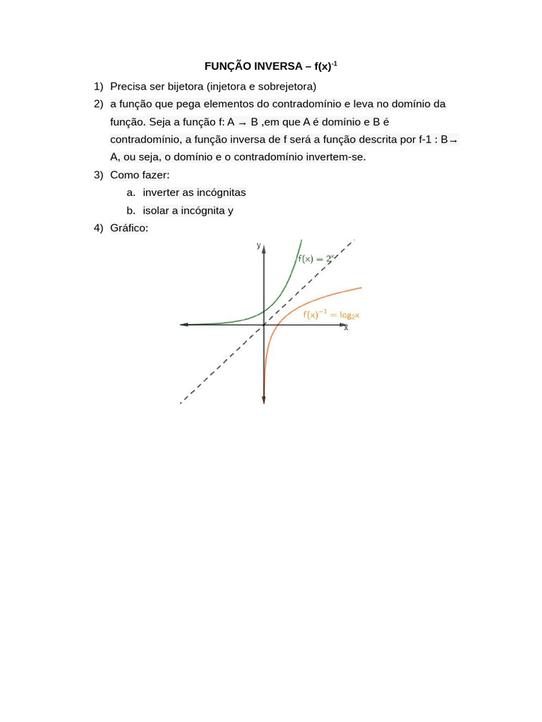 Função Inversa | PDF