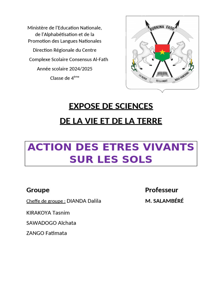 Impact des êtres vivants sur les sols | PDF | Pastoralisme | Sol ...