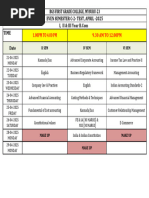 Class 9 Nine Period Timetable 2024-25 | PDF | Natural Sciences | Science